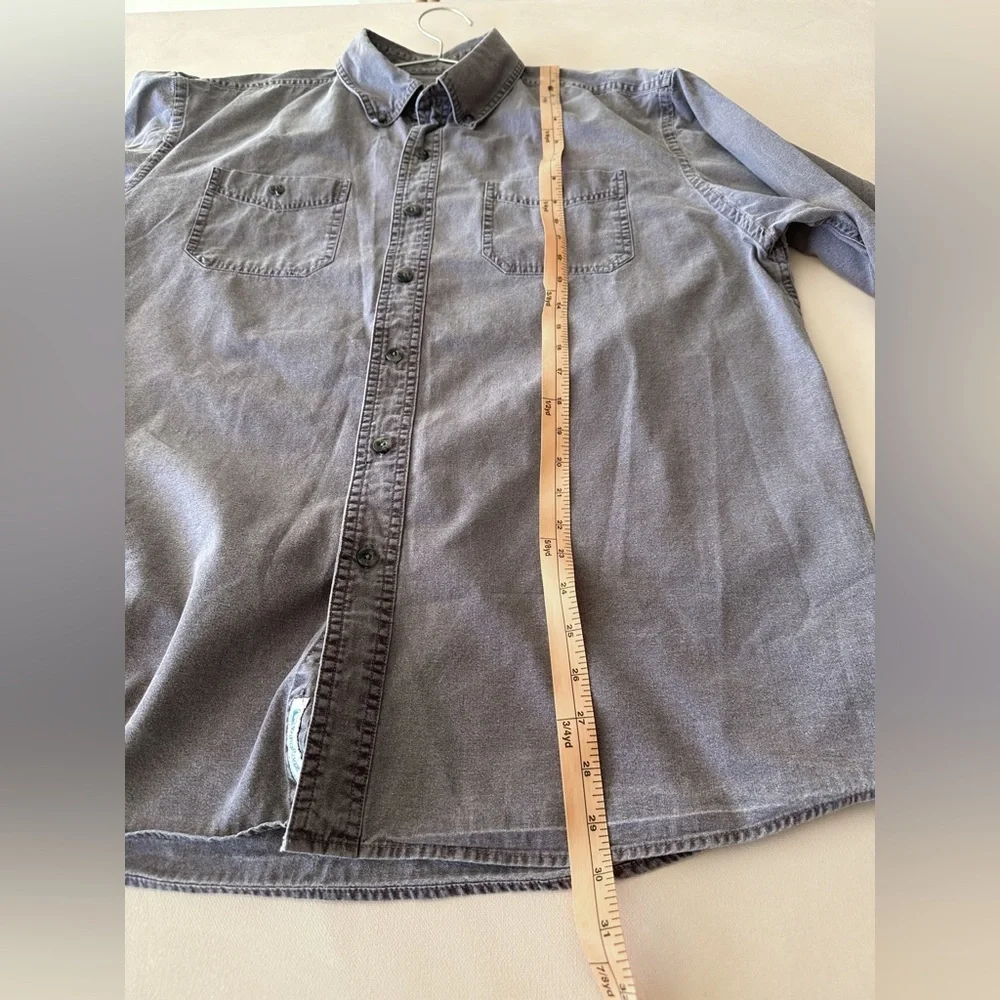 Windriver Denim Collared Button Down Shirt - Purplish Grey - Size XL - Picture 8 of 8